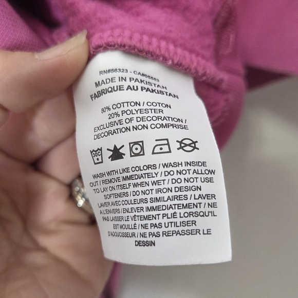 Nike Women's Pink Graphic Crew Neck Sweater - Picture 14 of 14